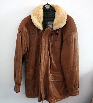 Halblange Lederjacke von M.Flues - gut erhalten - Größe 54