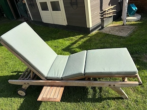 Garpa Cartania  Komfortliege mit Originaler Auflage,Teak