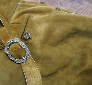 Velour Kniebundhose, "Krachlederne", Bundweite 50cm