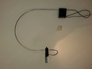 Design Bogenlampe, verchromt, für Wandbefestigung