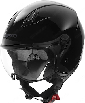 Nexo Demi Jet Helm City II - Thermoplast - Klar Visier -