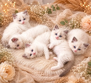 Ragdoll Kitten Katzenbaby Katzen Mädchen blue bicolor