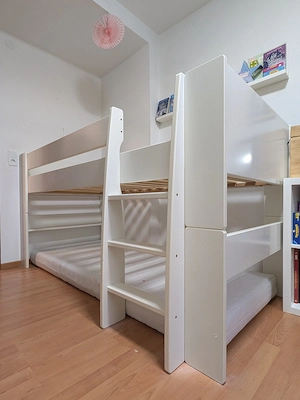 Steens   Hoppekids Hochbett 90x200 weiß   günstig abzugeben