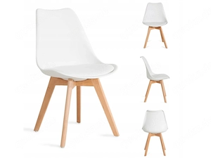 2er Set Designer K chenstuhl  Esszimmer Abmessung: 48x56x82 Ein Stuhl mit Holzbeinen ist ein Muss in