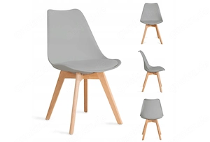 2er Set Designer K chenstuhl  Esszimmer Abmessung: 48x56x82 Ein Stuhl mit Holzbeinen ist ein Muss in