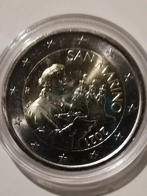 Sehr seltene 2 EURO-Münze San Marino "Heiliger Marinus 2021"