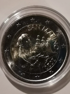 Sehr seltene 2 EURO-Münze San Marino "Heiliger Marinus 2020"
