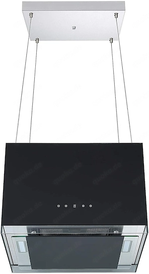 %SALE% respekta Design-Inselhaube 50 cm, Schwarz mit Fernbedienung & Touch