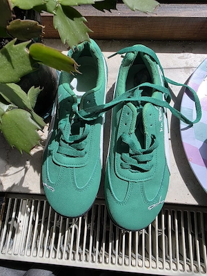 Stylische grüne Sneaker   Größe 38   NEU & sehr praktisch!