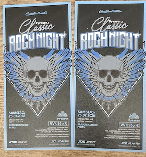 2 Karten für Pyraser Classic Rocknight 2026