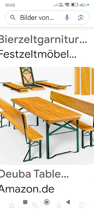 Bier Tisch Ganitur