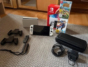 Nintendo Switch OLED (hervorragender Zustand) + 2 Spiele + Zubehör