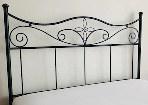 schönes Metallbett dunkelanthrazit 140 x 200 cm und Innova Dormabell Komfortrahmen 140x200 cm