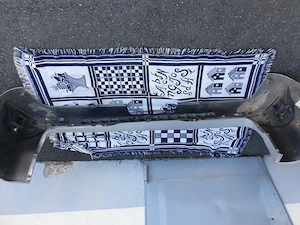 Hintere originale Stoßstange für Mercedes VITO W447, A4478852425, Klasse mit 6 x PDC, kurze Variante