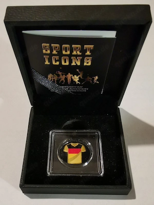 WM-Start: Goldbarren Sport Icons"Deutschland" 1 1000 oz 999er Feingold mit Zertifikat im Münzetui