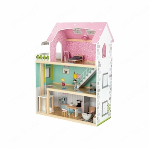 PLAYTIVE  Puppenhaus mit viel Zubeh r gro z gigen Aussparungen zum Spielen
