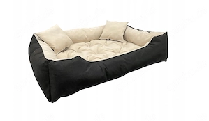 -Wasserdichtes Hundebett 145x115cm mit 2 Kissen -Strapazierf higes, wasserdichtes Hunde- und