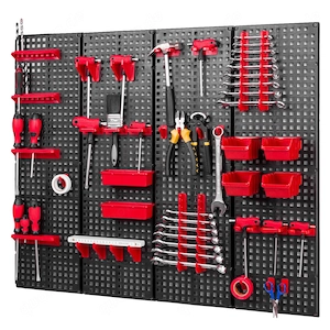 *BESTSELLER* Werkzeugwand  Set Werkzeughaltern mit Lochwand Lagersystem Warkzeuglochwand Wandregal W