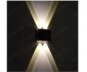 6x Designer Doppelstrahl Au enlampe Wandleuchte Anthrazitschwarz SET