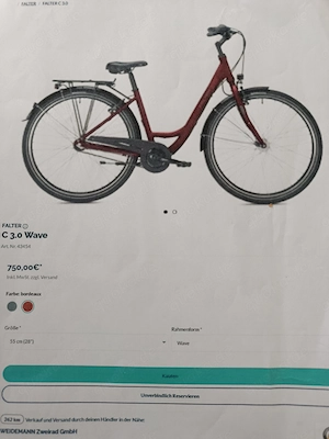 Neues Damenrad siehe Bild
