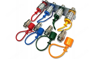Plattensatz (montage) 4x schnellverbindungsbuchsen und euro m18 stecker mit abdeckungen es wird verw
