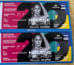 2 Tickets für Helene Fischer in Frankfurt am 20.06.- TOP Plätze 