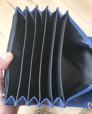 Kellnerbörse blau aus robustem, pflegeleichtem Kunstleder inklusive passender Sicherh Bild 6