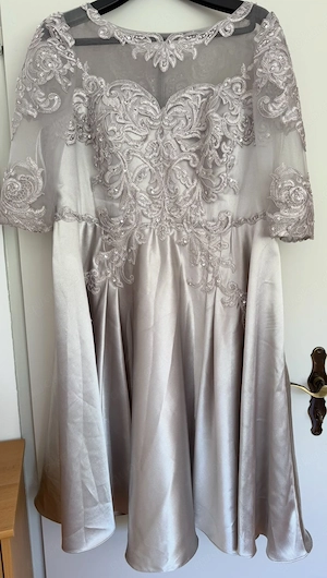 Elegantes A-Linien-Kleid Gr. 44 46 für Hochzeitsgast Brautmutter,