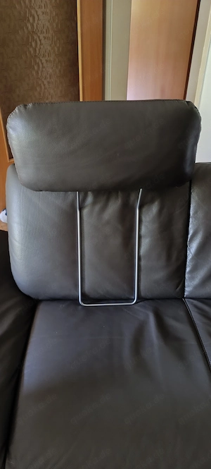 2Sitzer Ledersofa Firma Hukla Bild 5
