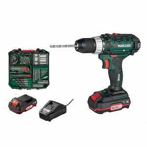PARKSIDE  Akku-Bohrschrauber-Set  PABS 20-Li , mit 2 Akkus und Ladeger t PABS 20-Li F7 z 2
