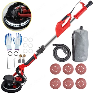Trockenbauschleifer mit Led Beleuchtung und Vakuumabsaugung komplett XXL Starter Set