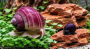 Apfelschnecken  Pomacea diffusa 