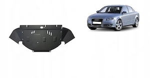 Stahl Motorabdeckung Unterfahrschutz Audi A4 B7 All Road 05-2008 Umr stung mit Anbaumaterial Set