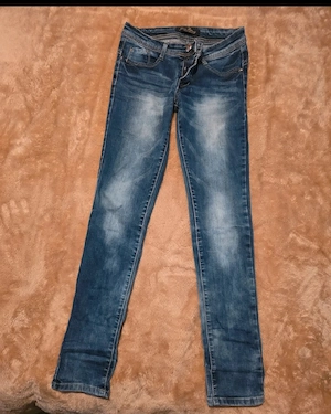 miss fanny damen jeans in blau