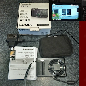 Panasonic Lumix DMC-TZ71 mit Leica Objektiv,16 GB, 12,1 MP, 30-fach optisch Zoom, funktioniert alles