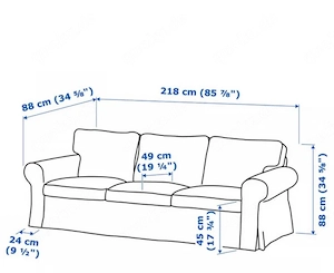 EKTORP 3-Sitzer Sofa