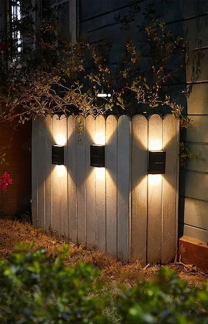 10x Solarleuchte Solarlampe Au en Garten Wandlampe Strahler Haus