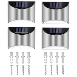 4x Solarleuchte Solarlampe Au en Garten Wandlampe Strahler Haus
