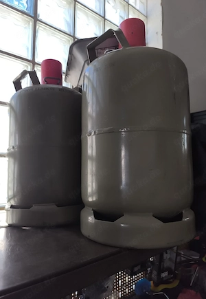 Gasflasche 11kg grau Camping Wohnwagen 