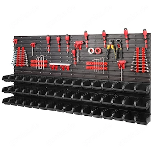 *BESTSELLER* Werkzeugwand  Set Werkzeughaltern mit Lochwand Lagersystem Warkzeuglochwand Wandregal W