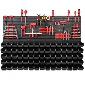 *BESTSELLER* Werkzeugwand  Set Werkzeughaltern mit Lochwand Lagersystem Warkzeuglochwand Wandregal W