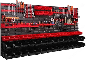 Neuer Restposten NEU in OVPWerkstattregal aus Kunststoff Gesamtgr  e 1728 x 780 mm | 26 Stapelboxen 