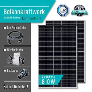 Mit dem 600 Watt Solar Balkonkraftwerk k nnen Sie sofort Ihren eigenen Strom erzeugen