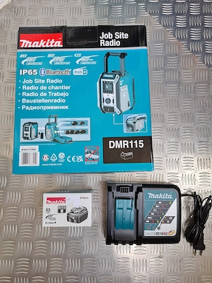 Makita DMR115 + Akku 1 x 1860B + Schnellladegerät DC18RC - Akku Baustellenradio - neu unbenutzt Bild 2