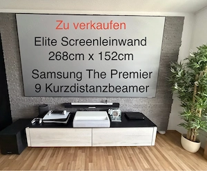 Samsung The Premiere 9 Kurzdistanzbeamer + Elite Screens CLR Leinwand | NP 8.900   | Heimkino