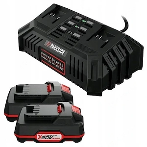 PARKSIDE  20 V Akku-Doppelladeger t  PDSLG 20 A1 , 4,5 A mit 2x2AH Akku Set