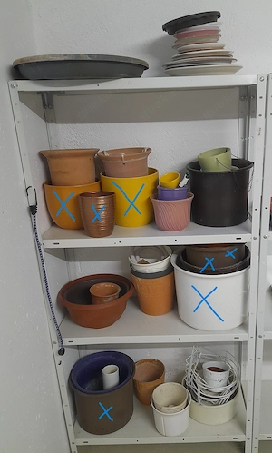Blumenübertöpfe zu verschenken