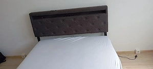 LED Bett OHNE Matratze 