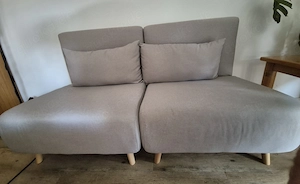 2 x 1-Sitzer-Sitz- Schlafcouch