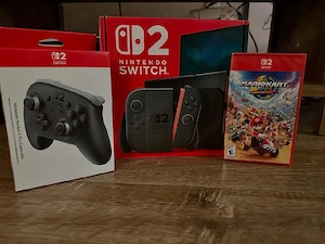 Nintendo Switch 2 + Pro Controller + Mario Kart World   Neu & OVP